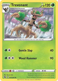 Trevenant - SWSH08: Fusion Strike (SWSH08) #017/264 - Uncommon Pokémon Trading Card