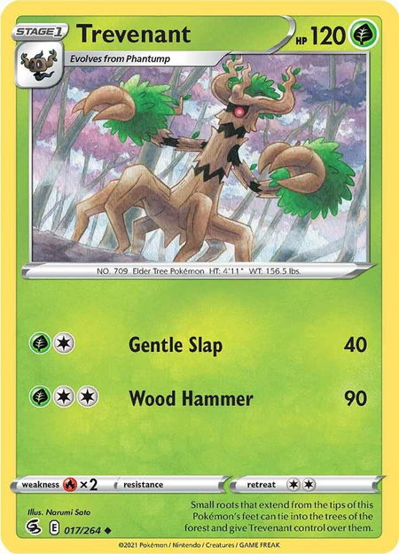 Trevenant - SWSH08: Fusion Strike Pokémon trading card