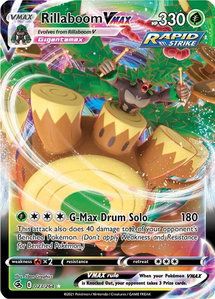 Rillaboom VMAX - SWSH08: Fusion Strike (SWSH08) #023/264 - Ultra Rare Pokémon Trading Card