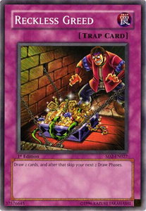 Reckless Greed - Structure Deck: Zombie Madness (SD2) #SD2-EN027 - Common / Short Print YuGiOh Trading Card