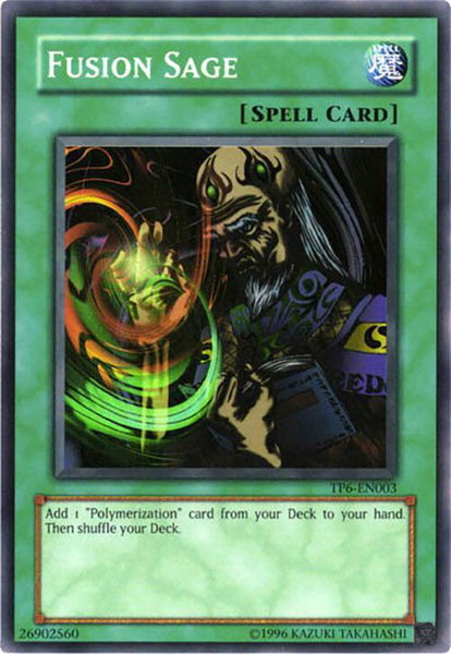 Fusion Sage trading card from Tournament Pack 6 Fusion Sage - Tournament Pack 6 YuGiOh trading card