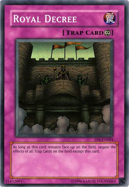 Royal Decree trading card from Tournament Pack 6 Royal Decree - Tournament Pack 6 YuGiOh trading card