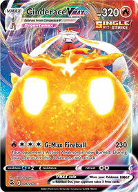 Cinderace VMAX - SWSH08: Fusion Strike (SWSH08) #045/264 - Ultra Rare Pokémon Trading Card