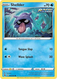 Shellder - SWSH08: Fusion Strike (SWSH08) #050/264 - Common Pokémon Trading Card