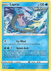 Lapras - SWSH08: Fusion Strike (SWSH08) #054/264 - Uncommon Pokémon Trading Card