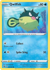 Qwilfish - SWSH08: Fusion Strike (SWSH08) #060/264 - Common Pokémon Trading Card