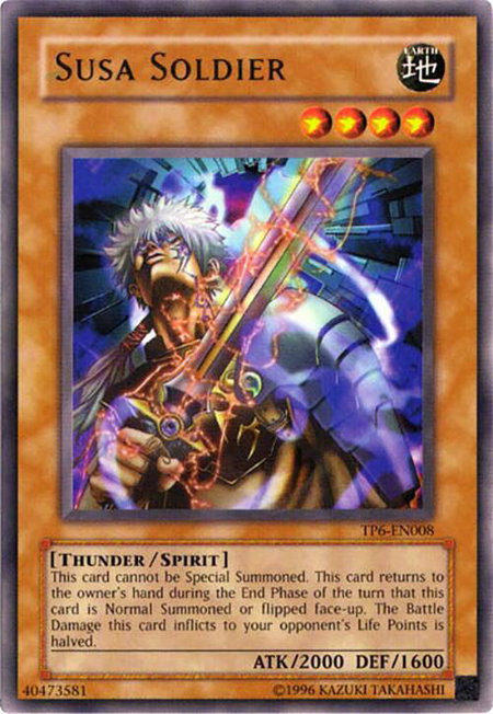 Susa Soldier trading card from Tournament Pack 6 Susa Soldier - Tournament Pack 6 YuGiOh trading card