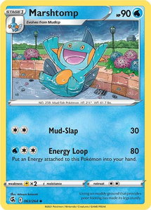 Marshtomp - SWSH08: Fusion Strike (SWSH08) #063/264 - Uncommon Pokémon Trading Card