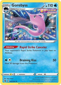 Gorebyss - SWSH08: Fusion Strike (SWSH08) #067/264 - Rare Pokémon Trading Card