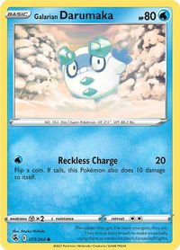 Galarian Darumaka - SWSH08: Fusion Strike (SWSH08) #071/264 - Common Pokémon Trading Card