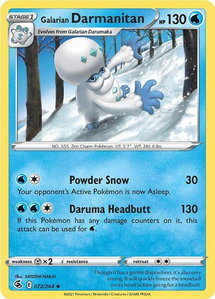 Galarian Darmanitan - SWSH08: Fusion Strike (SWSH08) #072/264 - Uncommon Pokémon Trading Card