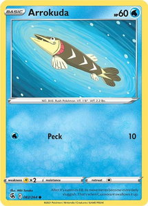 Arrokuda - SWSH08: Fusion Strike (SWSH08) #082/264 - Common Pokémon Trading Card