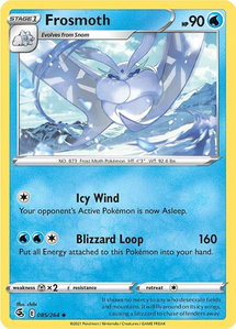 Frosmoth - SWSH08: Fusion Strike (SWSH08) #085/264 - Uncommon Pokémon Trading Card