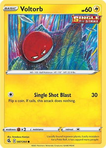 Voltorb - SWSH08: Fusion Strike (SWSH08) #087/264 - Common Pokémon Trading Card