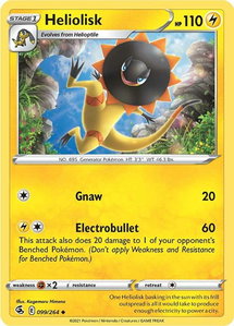 Heliolisk - SWSH08: Fusion Strike (SWSH08) #099/264 - Uncommon Pokémon Trading Card