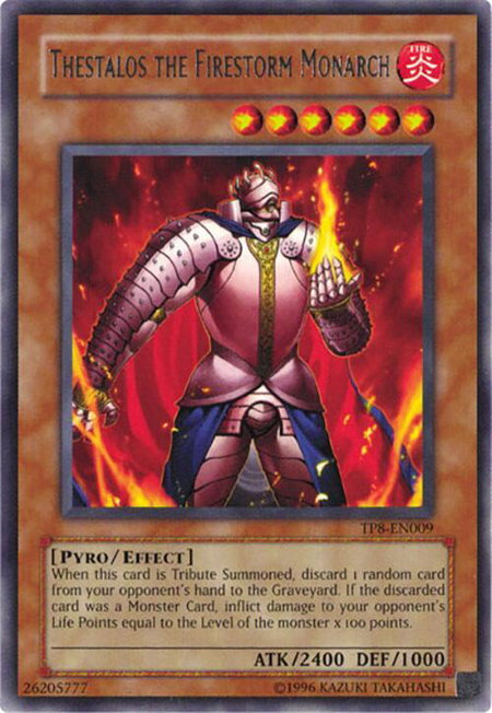 Thestalos the Firestorm Monarch - Tournament Pack 8 YuGiOh trading card