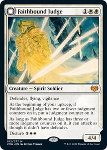 Faithbound Judge - Innistrad: Crimson Vow (VOW) #12 - Mythic Rare Magic: The Gathering Trading Card