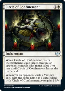Circle of Confinement - Innistrad: Crimson Vow (VOW) #7 - Uncommon Magic: The Gathering Trading Card