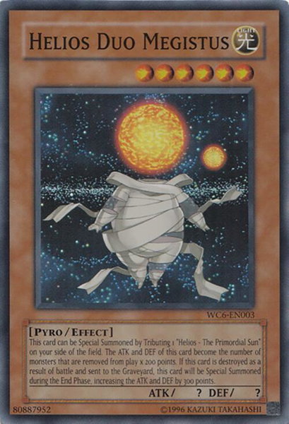 Helios Duo Megistus - World Championship 2006: Ultimate Masters YuGiOh trading card