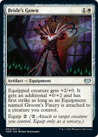 Bride's Gown - Innistrad: Crimson Vow (VOW) #4 - Uncommon Magic: The Gathering Trading Card