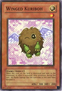 Winged Kuriboh - GX Duel Academy GBA Promo (GX1) #GX1-EN002 - Super Rare YuGiOh Trading Card