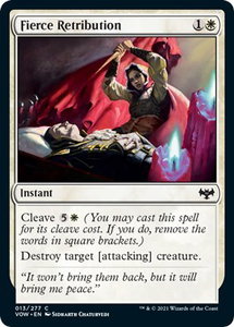 Fierce Retribution - Innistrad: Crimson Vow (VOW) #13 - Common Magic: The Gathering Trading Card