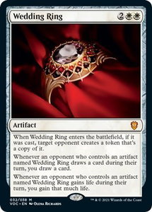 Wedding Ring - Commander: Innistrad: Crimson Vow (VOC) #32 - Mythic Rare Magic: The Gathering Trading Card