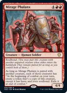 Mirage Phalanx - Commander: Innistrad: Crimson Vow (VOC) #35 - Rare Magic: The Gathering Trading Card