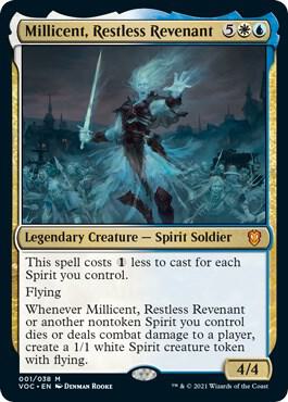 Millicent, Restless Revenant - Commander: Innistrad: Crimson Vow Magic: The Gathering trading card