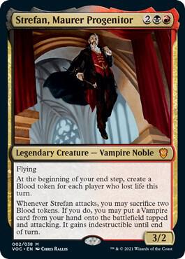 Strefan, Maurer Progenitor trading card from Commander: Innistrad: Crimson Vow Strefan, Maurer Progenitor - Commander: Innistrad: Crimson Vow Magic: The Gathering trading card