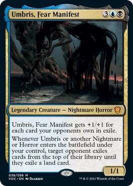 Umbris, Fear Manifest trading card from Commander: Innistrad: Crimson Vow Umbris, Fear Manifest - Commander: Innistrad: Crimson Vow Magic: The Gathering trading card