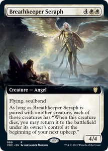 Breathkeeper Seraph (Extended Art) - Commander: Innistrad: Crimson Vow (VOC) #69 - Rare Magic: The Gathering Trading Card