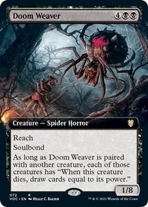 Doom Weaver (Extended Art) - Commander: Innistrad: Crimson Vow (VOC) #72 - Rare Magic: The Gathering Trading Card