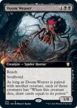 Doom Weaver (Extended Art) - Commander: Innistrad: Crimson Vow Magic: The Gathering trading card