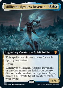 Millicent, Restless Revenant (Extended Art) - Commander: Innistrad: Crimson Vow (VOC) #39 - Mythic Rare Magic: The Gathering Trading Card