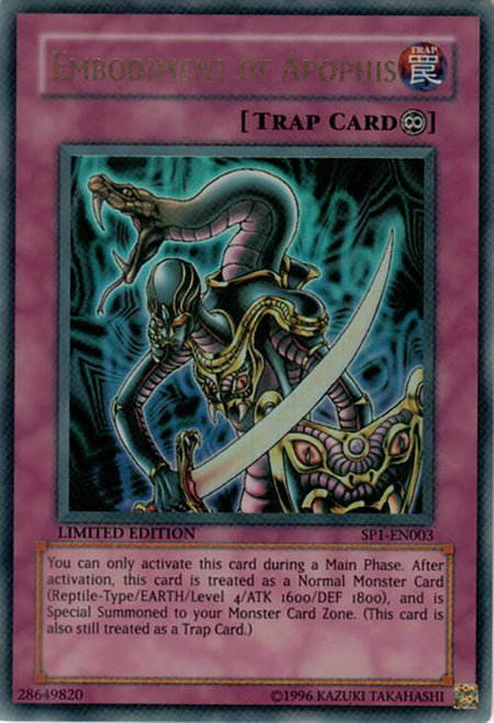 Embodiment of Apophis - Sneak Preview Series 1 YuGiOh trading card