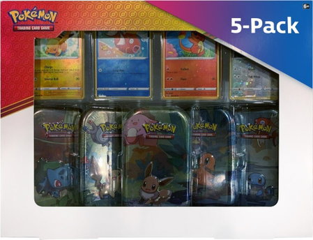 Kanto Friends Mini Tins 5-Pack - Miscellaneous Cards & Products Pokémon trading card