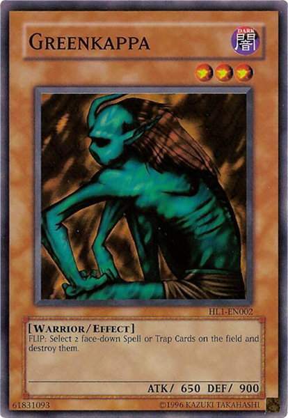 Greenkappa trading card from Hobby League 1 Greenkappa - Hobby League 1 YuGiOh trading card