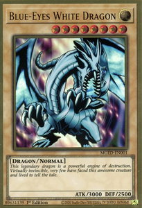 Blue-Eyes White Dragon - Maximum Gold: El Dorado (MGED) #MGED-EN001 - Premium Gold Rare YuGiOh Trading Card