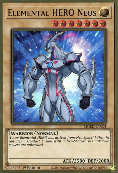 Elemental HERO Neos trading card from Maximum Gold: El Dorado Elemental HERO Neos - Maximum Gold: El Dorado YuGiOh trading card