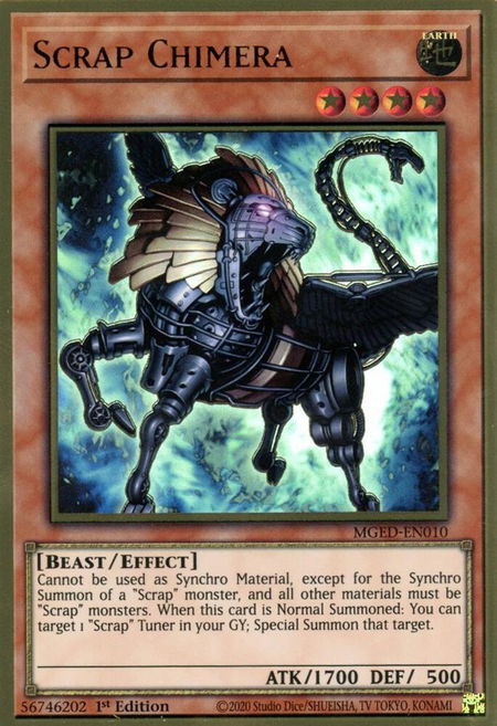 Scrap Chimera - Maximum Gold: El Dorado YuGiOh trading card