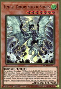 Tempest, Dragon Ruler of Storms - Maximum Gold: El Dorado (MGED) #MGED-EN011 - Premium Gold Rare YuGiOh Trading Card