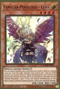 Familiar-Possessed - Lyna - Maximum Gold: El Dorado (MGED) #MGED-EN013 - Premium Gold Rare YuGiOh Trading Card