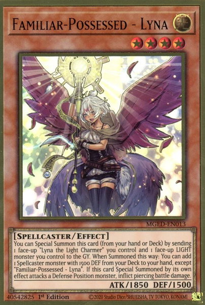 Familiar-Possessed - Lyna trading card from Maximum Gold: El Dorado Familiar-Possessed - Lyna - Maximum Gold: El Dorado YuGiOh trading card