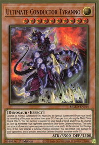 Ultimate Conductor Tyranno - Maximum Gold: El Dorado (MGED) #MGED-EN014 - Premium Gold Rare YuGiOh Trading Card