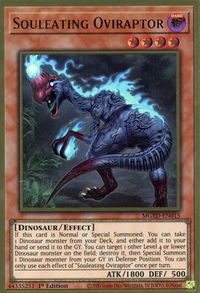 Souleating Oviraptor - Maximum Gold: El Dorado (MGED) #MGED-EN015 - Premium Gold Rare YuGiOh Trading Card