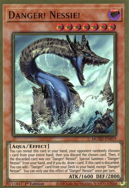 Danger! Nessie! trading card from Maximum Gold: El Dorado Danger! Nessie! - Maximum Gold: El Dorado YuGiOh trading card