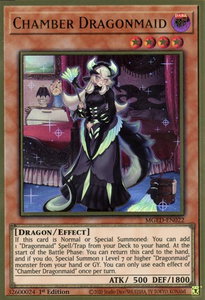 Chamber Dragonmaid - Maximum Gold: El Dorado (MGED) #MGED-EN022 - Premium Gold Rare YuGiOh Trading Card