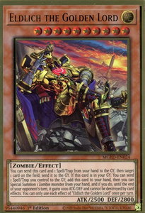 Eldlich the Golden Lord - Maximum Gold: El Dorado (MGED) #MGED-EN024 - Premium Gold Rare YuGiOh Trading Card