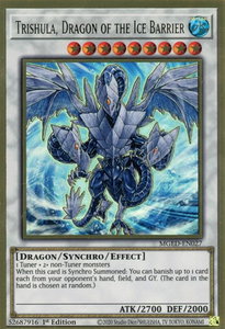 Trishula, Dragon of the Ice Barrier - Maximum Gold: El Dorado (MGED) #MGED-EN027 - Premium Gold Rare YuGiOh Trading Card